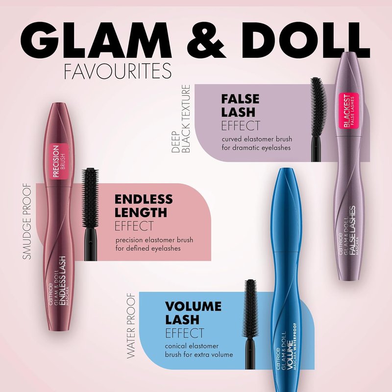 Catrice Glam & Doll Waterproof Mascara - Volume Boosting Formula
