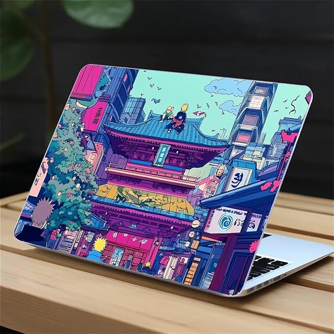 COTAIL Compatible with MacBook Air 13.3 13.6 Inch Case 2022 2021 2020 2019 Plastic Hard Shell Case Cover,13.3 Air (A1932/A2179/A2337), Traditional Japanese Architecture