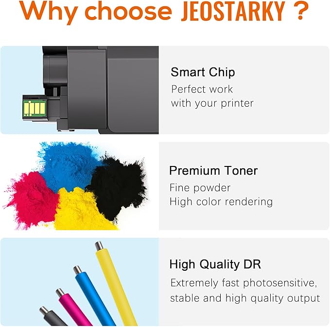 Jeostarky TN229XL TN229 Toner Cartridge High Yield Replacement for Brother TN229 TN229XL Toner Compatible with Brother MFC-L3780CDW MFC-L3720CDW HL-L3280CDW HL-L3220CDW HL-L3300CDW HL-L3295CDW Printer