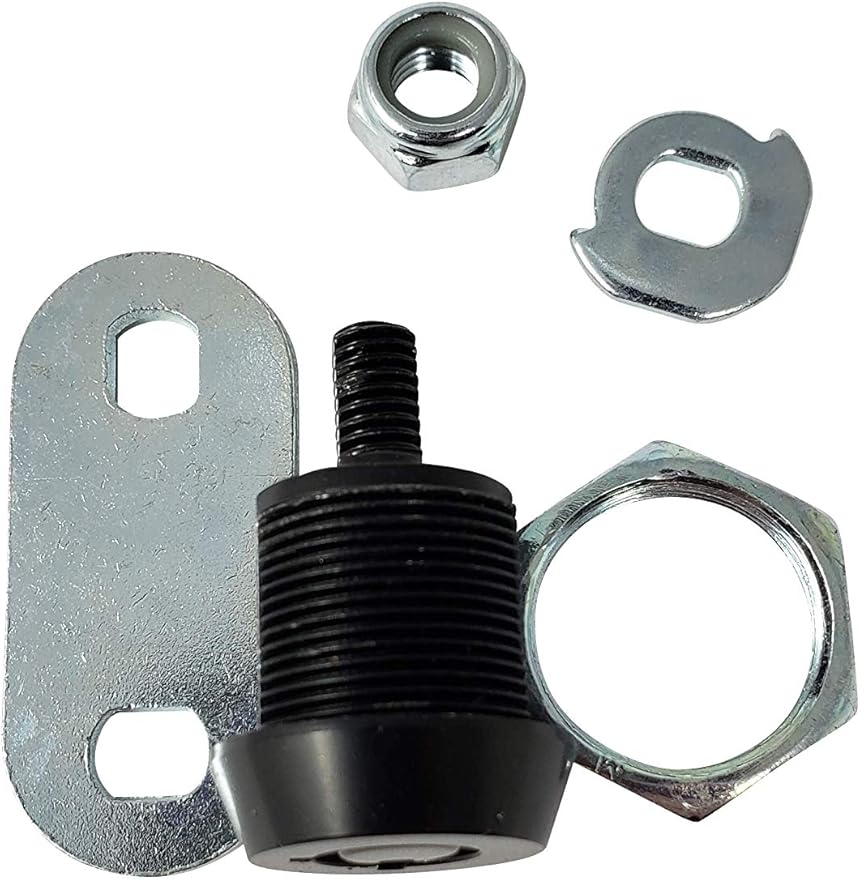 Admiral Locks Tubular Cam Lock, Keyed Alike Removable Key RV Compartment Storage Lock Cabinet Locks (Black Pack of 5, 5/8 Inch 90°)