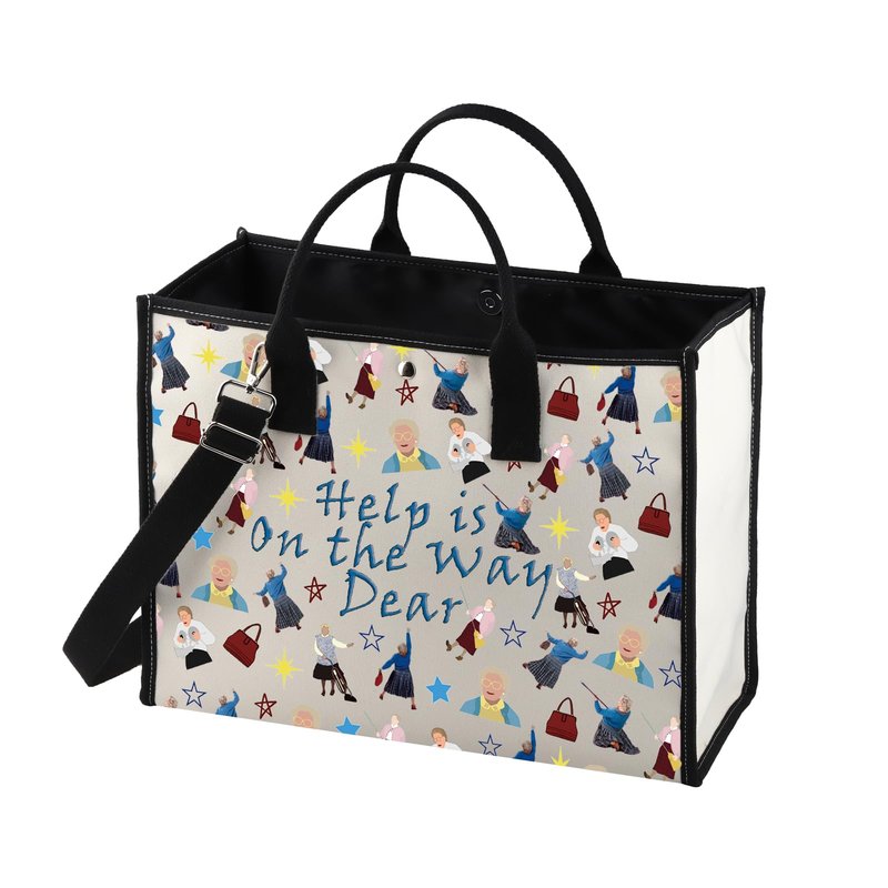 MNIGIU Mrs. Doubtfire Gift - Cosmetic Bag & Fans - Help Is On The Way