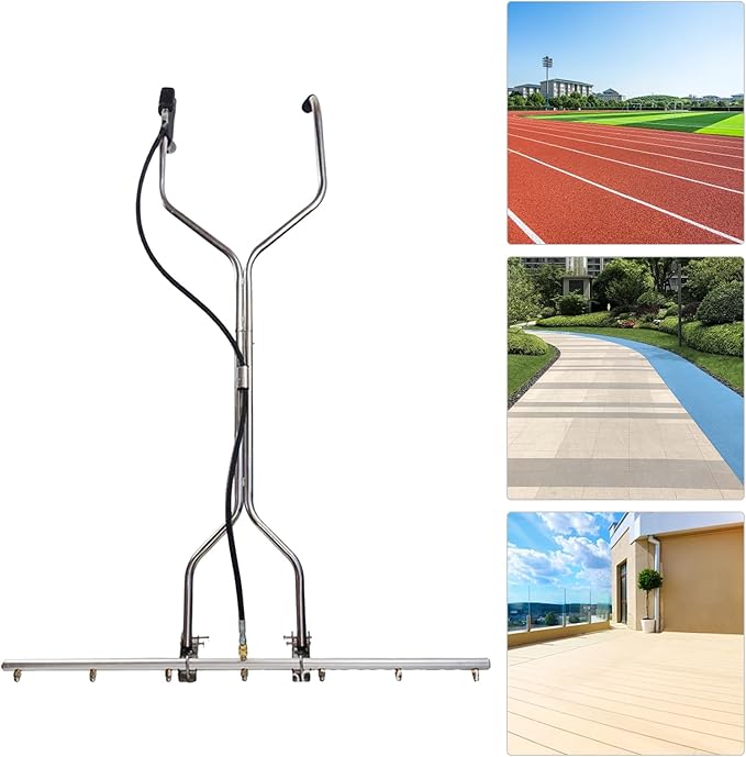 Washer Broom Attachment, 39in 7-Hole Pressure Washer Water Broom, Under Car Washer Cleaner for Hot and Cold Water, for Clean Concrete Driveway, Sidewalk, Patio,1500-5000PSI 3/8'' Interface