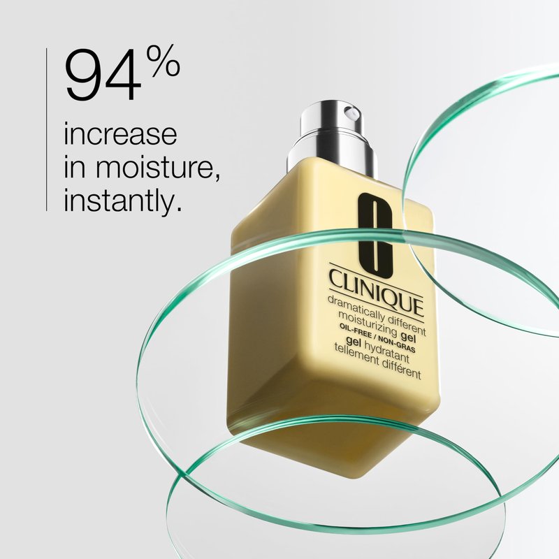 Clinique Dramatically Different Moisturizing Gel | Oil-Free Face Moisturizer For Combination Oily to Oily Skin Types | Step 1 in 3-Step Skin Care Routine, 4.2 Fl Oz