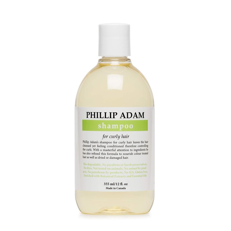 Phillip Adam Curly Hair Shampoo - Hydrating and Nourishing - For Curly, Dry and Damaged Hair - Sulfate Free and Paraben Free - 12 Fl Oz