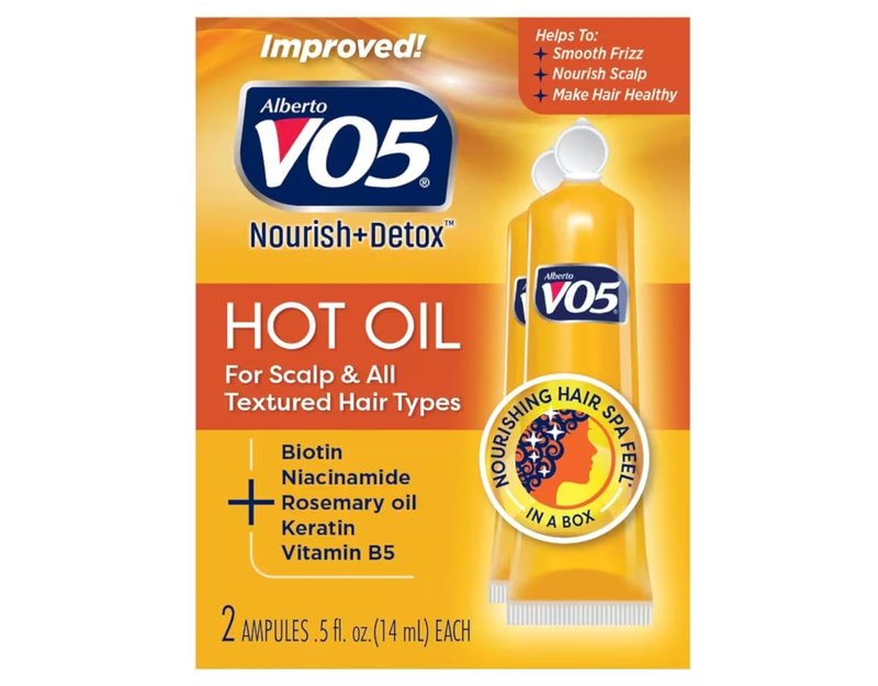 Vo5 Hot Oil Therapy Treatment - Nourishing Hair Oil for Dry Hair | 2 Count, 0.5 Ounce Each