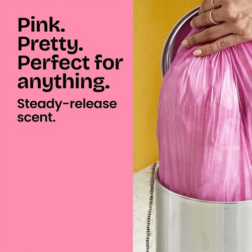 Glad 4 Gallon Small Trash Bags - Febreze Cherry Blossom Scent, Odor Resistant, 80 Count