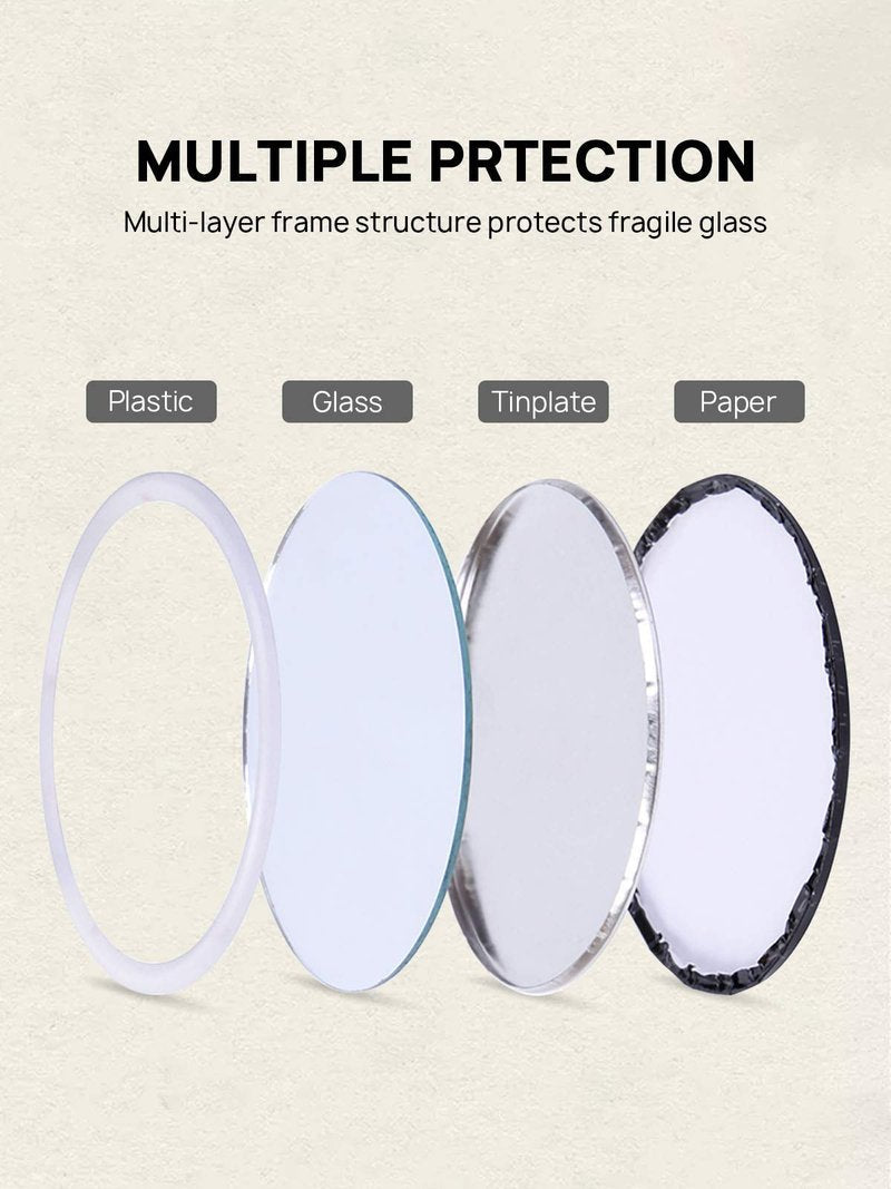 Getinbulk Compact Small Makeup Mirror Bulk, Mini Travel Pocket Mirror for Purse Women Pack of 36 Pcs(Round, White)