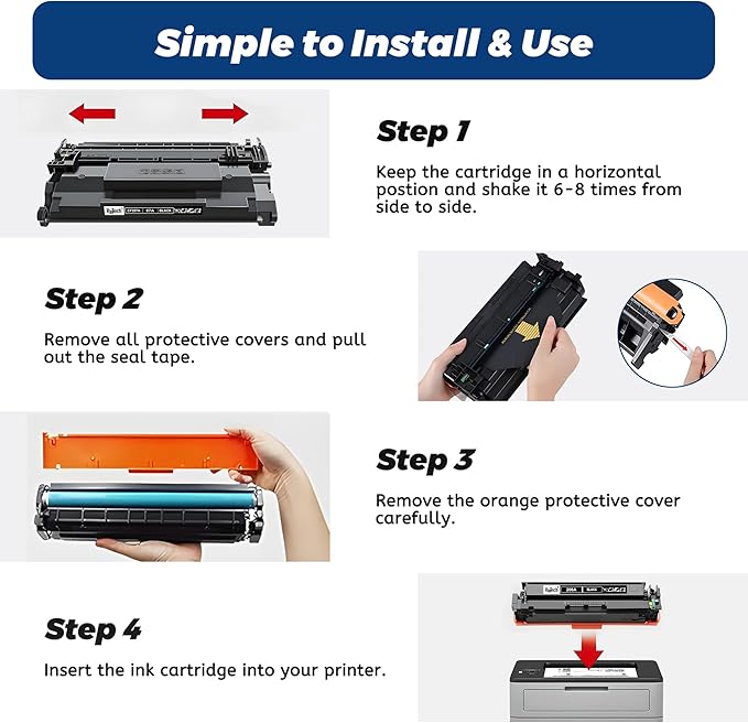 RitoTech 87A Black Toner Cartridges - for HP 87A CF287A for HP LaserJet Enterprise M506 M506dn M506n M506x M501n M501dn M527f M527dn M527z Printer,2 Pack (with Chip)