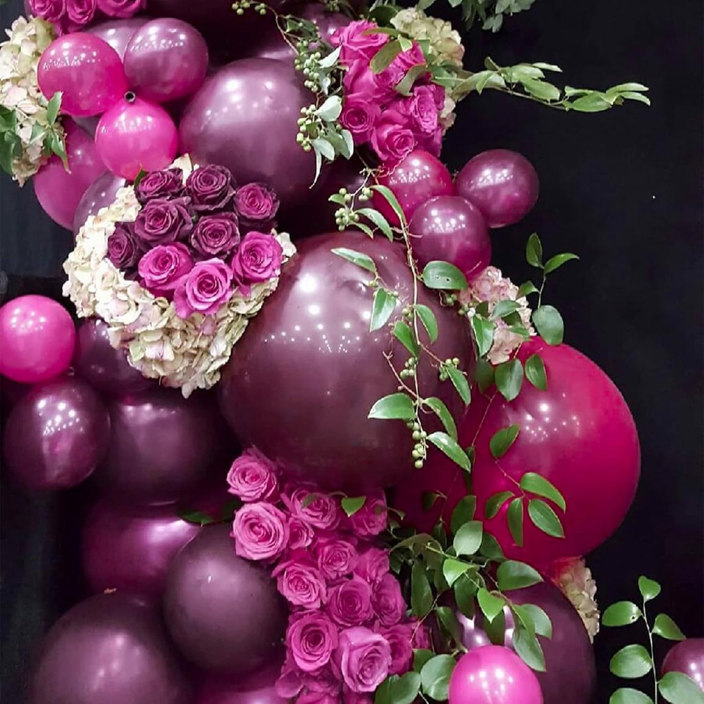 PartyWoo Dark Purple Balloons - 100 Pcs 10-Inch Latex Helium Balloons for Graduation & Events