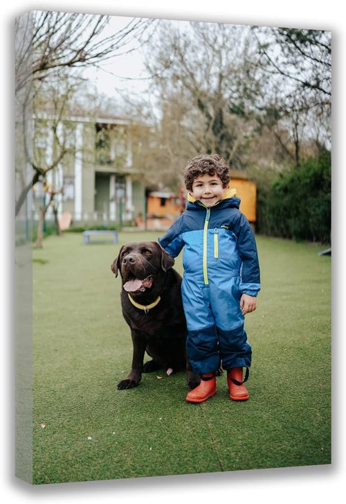 Custom Canvas Prints - Personalized Wall Art for Pet & Family Photos | Ideal Gifts for Mom & Dad (20'' W x 30'' H)