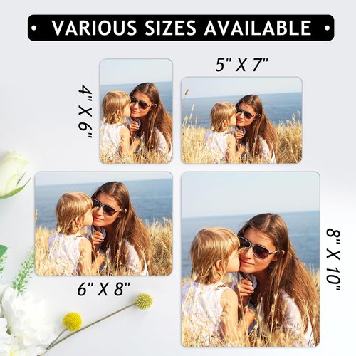 Custom Metal Photo Prints | Personalized Picture Gifts with Natural Bamboo Base - Ready to Hang Wall Art