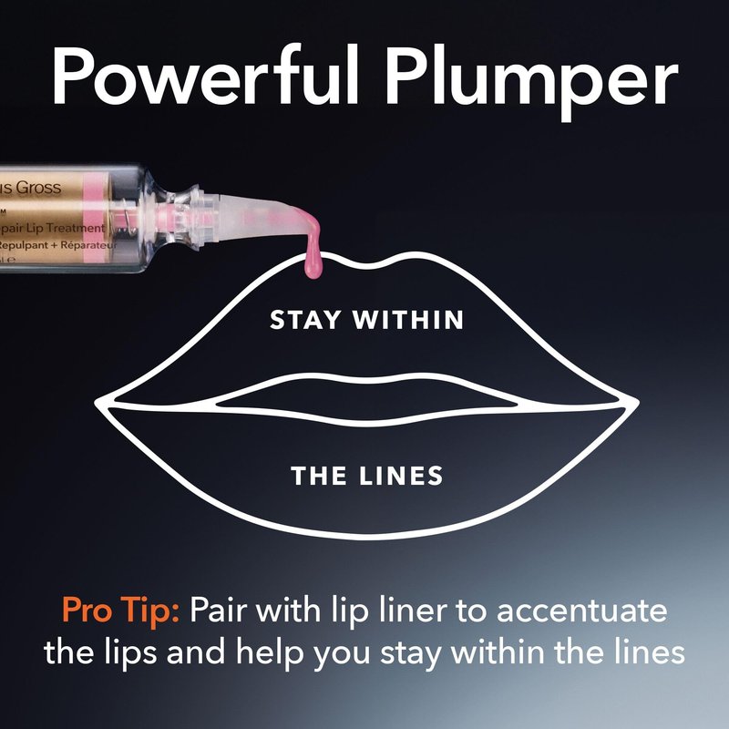 Dr Dennis Gross DermInfusions Plump + Repair Tinted Lip Treatment, Beige - Visibly Plumps & Defines Lips with Hyaluronic Acid & Peptides - Repairs Moisture Barrier - 4 mL