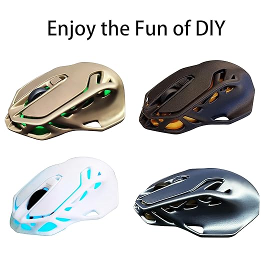 Wefuit for Bambu Lab Original Makerworld MH002 3D Printed Wireless Mouse Model Components DIY Creative Models-Compatible with Bambulab P1P/P1S,A1/A1 Mini,X1/X1C/X1E