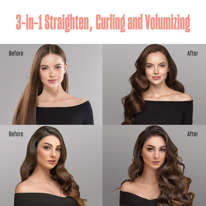 Upgraded Thermal Brush by BeKind Twist Pro - 1.5 Inch Versatile Heated Round, Effortless Curling Hair Styling Tools, Negative Ion Blow Out Hot Round Brush, 20s Fast Heats (Peach)