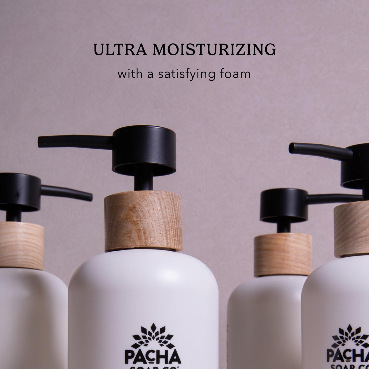 Pacha Soap Co. Body Wash - White Blossom & Fig Scent, Hydrating & Moisturizing Formula with Clean Ingredients and Essential Oils, Paraben-Free, Dye-Free, Made in USA, 2-Pack (16 fl oz Each)