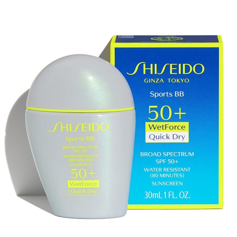 Shiseido Sports BB Cream SPF 50+ | Quick-Dry, Non-Sticky Formula - 30 mL, Water & Transfer Resistant