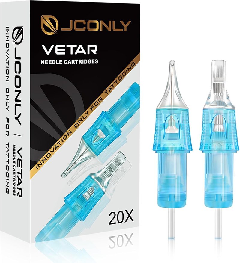 Tattoo Cartridge Needles - 20 Pcs #10 Bugpin 23 Curved Magnum | 0.30mm Diameter, Long Taper 5mm