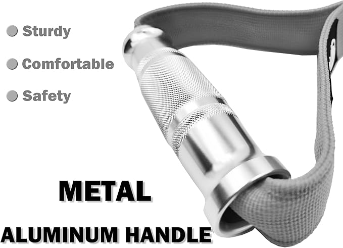 J Bryant Fitness Metal Gym Handles for Cable Machine Attachment Heavy Duty Aluminum Alloy Handle Grips Durable Workout Handles for Resistance Bands Pulley LAT Pulldown System