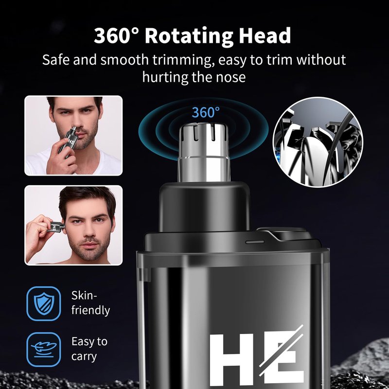 HIENA PRO Hair Clippers for Men Professional, Cordless Barber Kit with Electric Hair Clipper & T-Blade Beard Trimmer Foil Shaver, Men's Hair Cutting Kit