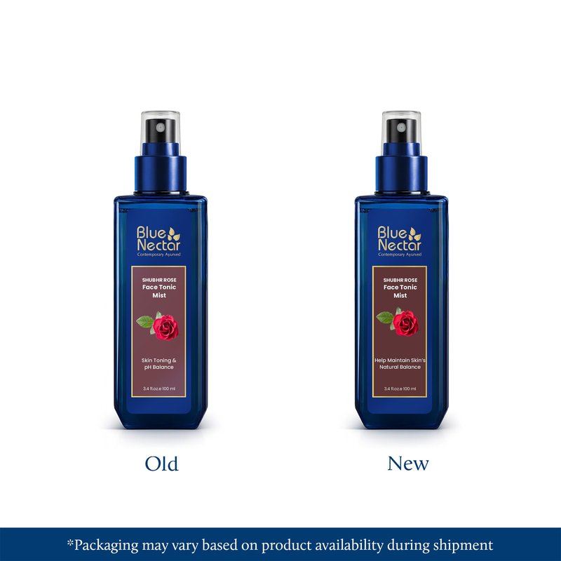 Blue Nectar Shubhr Steam Distilled Rose Toner Water & Face Tonic Mist (3.4 fl oz)