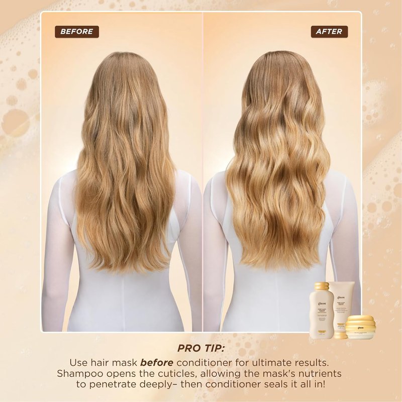 Gisou Honey Gloss Hydrating Conditioner - Smooth & Detangle with Mirsalehi Honey & Ceramides | 6.8 Fl Oz