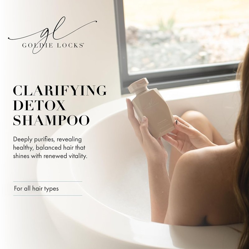 Goldie Locks Clarifying Shampoo - Sulfate-Free Deep Cleansing Detox for Hair & Scalp | 8.45 fl oz