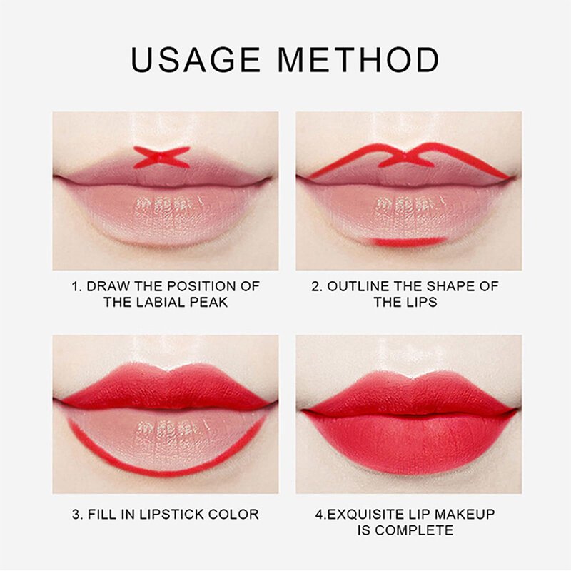DENESTUP 12 Colors Lip Liner Combo, Matte Lipstick Lip Liner Set, long-lasting Lip Pencil Waterproof & Non-Stick Cup, Smooth Texture High Pigmented Natural Lip Pen Makeup Gift