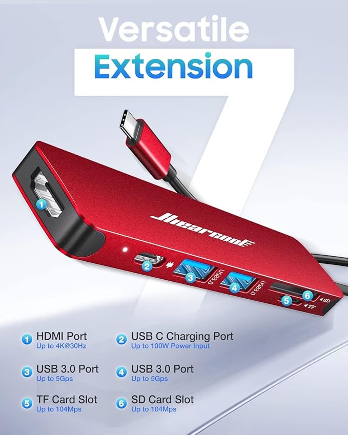 Hiearcool USB C Hub