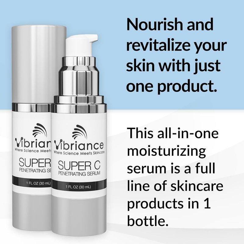 Vibriance Super C Serum - All-in-One Anti-Aging Vitamin Formula for Mature Skin | Hydrates, Firms & Smooths, 1 fl oz