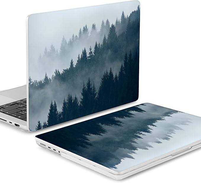 Mektron Case for 2026 M5 MacBook Pro 16 inch A3429 A3428 M4 A3403 A3186 M3 A2991 M2 A2780 M1 A2485 (2021-2025) Pro/Max with Liquid Retina XDR, Hard Shell Plastic Laptop Cover, Misty Forest C132