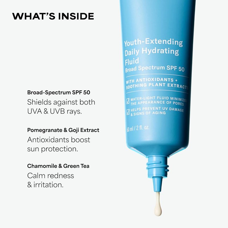 Paula's Choice Daily Hydrating Fluid Face Moisturizer SPF 50 - Fragrance-Free, Chamomile & Vitamin E for Oily Skin