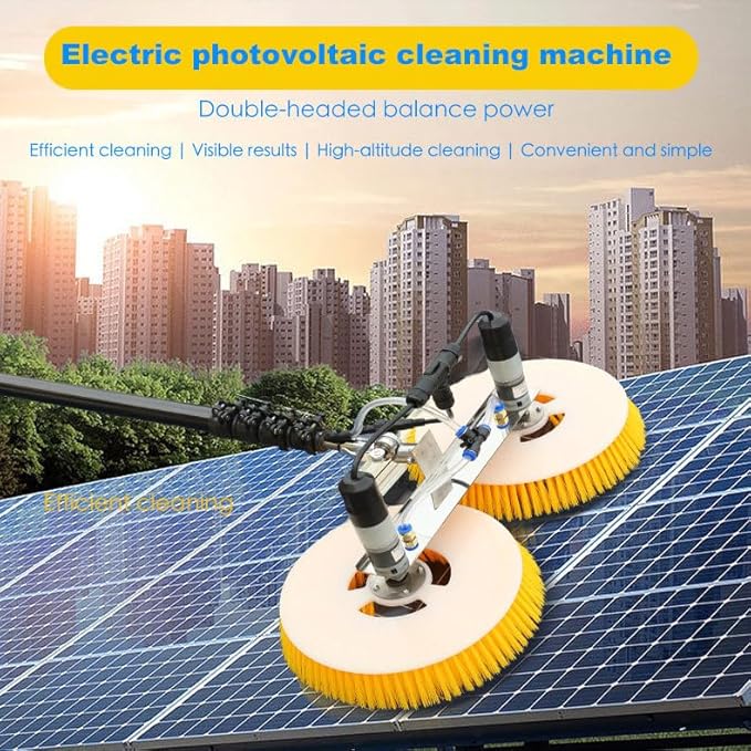 Professional Solar Panel Cleaning Brush Kit - Essential Photovoltaic Roof Cleaning Tool for Home & Commercial Use, Easy to Use, Durable, Effective Dirt Removal