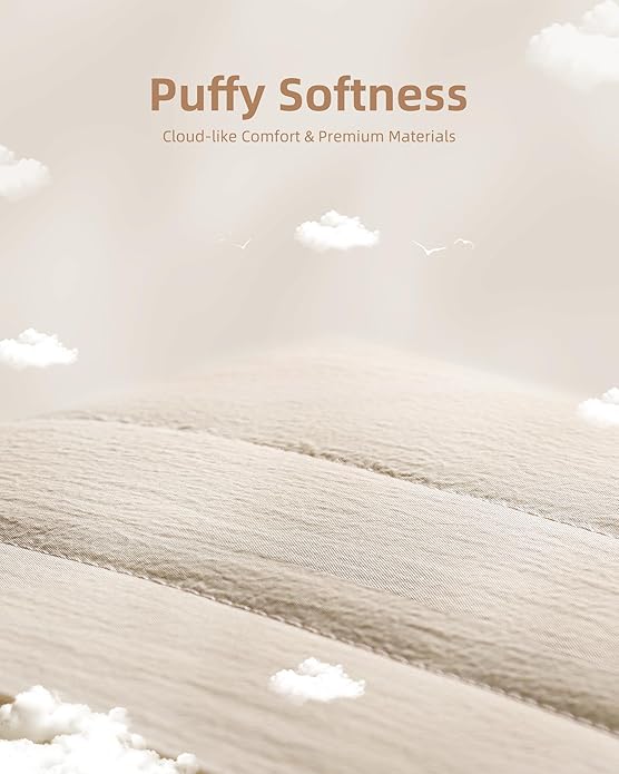 Sand Puffy Laptop Sleeve 16-Inch Fluffy Protective Sleeve for MacBook Pro 16/Air 15, Dell XPS 15, HP, for Travel & College