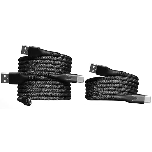 Statik MagStack USB to USB C Cable, A to Type C Charger Fast Charging Phone Charger Cord, On The Go Magnetic Charging Cable for Car, Compatible with iPhone, iPad & Android, 27W 3FT, 3-Pack