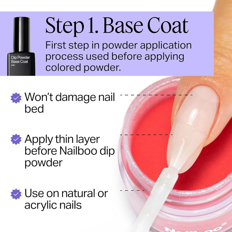 Nailboo Dip Powder Liquid Set - Premium DIY Manicure Kit with Top Coat, Base Coat & Activator | 0.5 Fl Oz (3 Pack)
