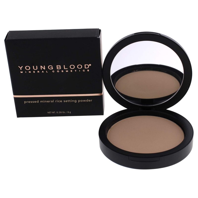Youngblood Pressed Mineral Rice Setting Powder - Medium | Lightweight 0.28 oz Makeup