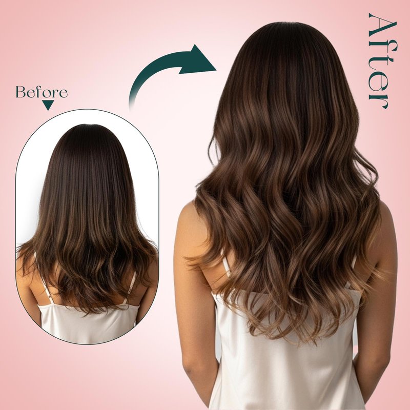 Easyouth Clip in Hair Extensions Human Hair Balayage, Remy Hair Clip in Extensions Ombre, Medium Brown Fading to Caramel Blonde, Real Hair Extension Clip in Human Hair for Beginners, 14In 85g 7pcs