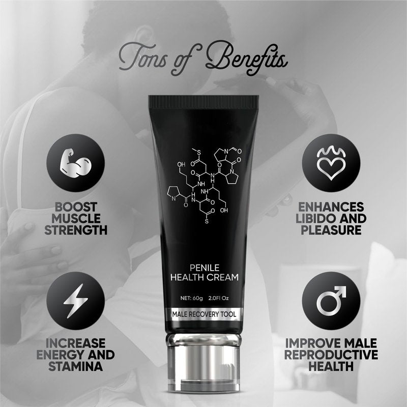 Irvy Penile Health ED Cream for Men to Get Hard Fast - Acting Male Topical Cream, 1.75 Fl Oz – Male Re-Vitalize Formula Med3000 Gel for Men for Moisturizing, Soothing, and Enhancing Comfort