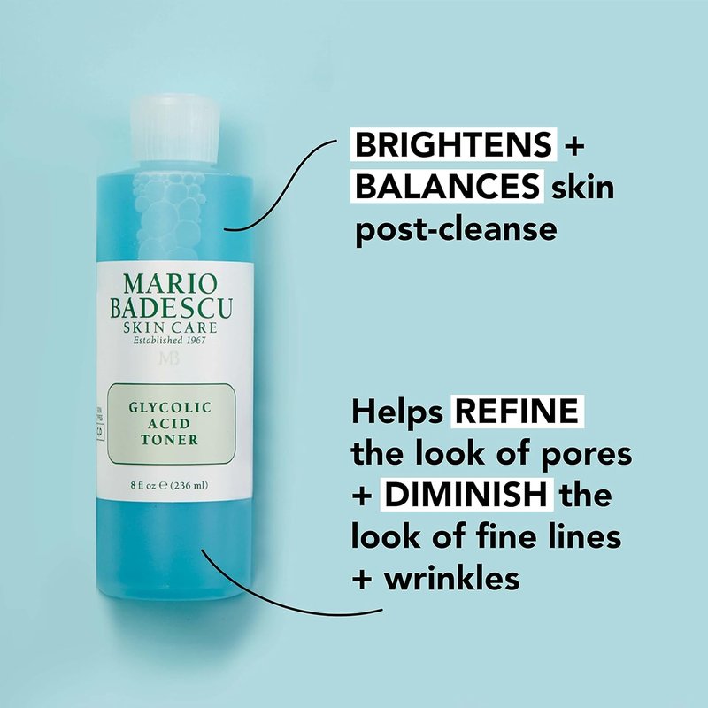 Glycolic Acid Toner - Alcohol-Free Facial Toner for Aging Skin | Exfoliating with Antioxidant Grapefruit Extract