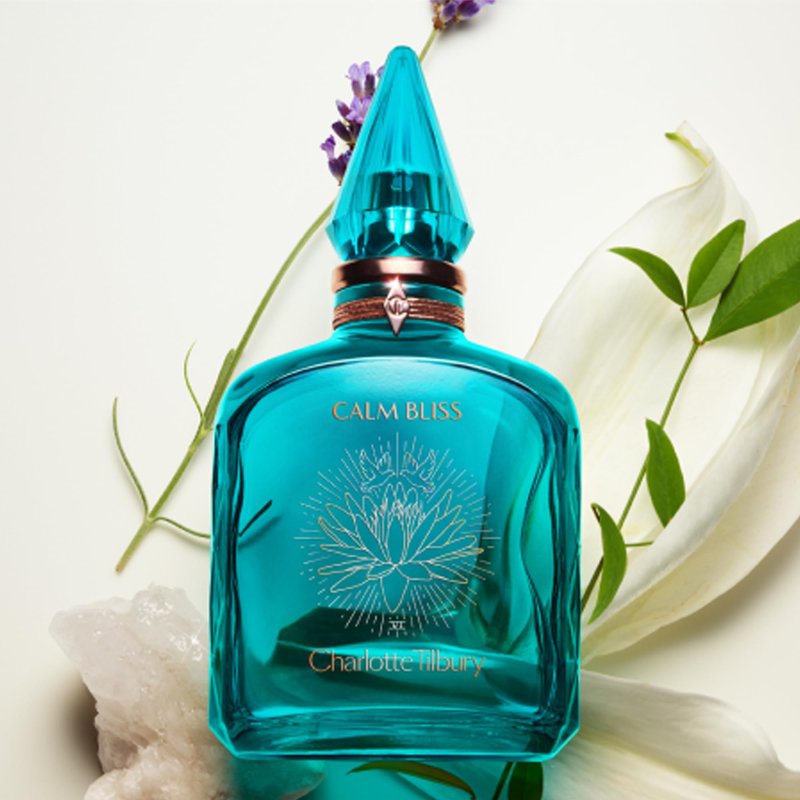 Charlotte Tilbury Calm Bliss Eau De Parfum - Pheromone Enhancing Floral Perfume Enriched with Naturally-Derived Oils - Long-Lasting Scent with Notes of Neroli Oil, Watery Accord & Lavandin Oil (10ml)