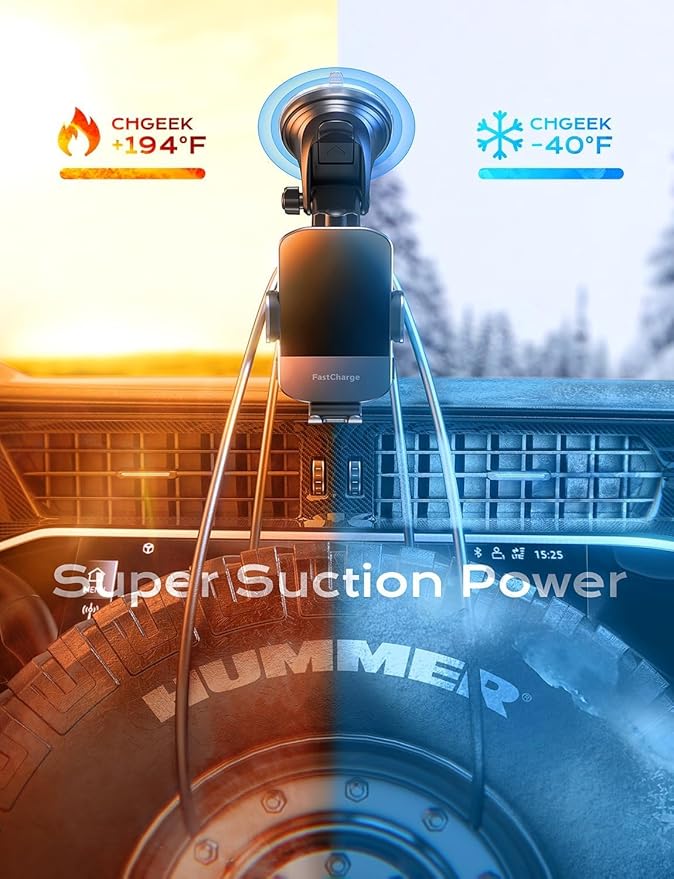 CHGeek [Upgraded Version] Quick Charge 3.0 Cigarette Lighter Adapter, CHGeek 180W 12V/24V 3-Socket Car Power DC Outlet Splitter with 8.5A 4 USB Charging Ports & LED Voltmeter Power Switch Car Charger