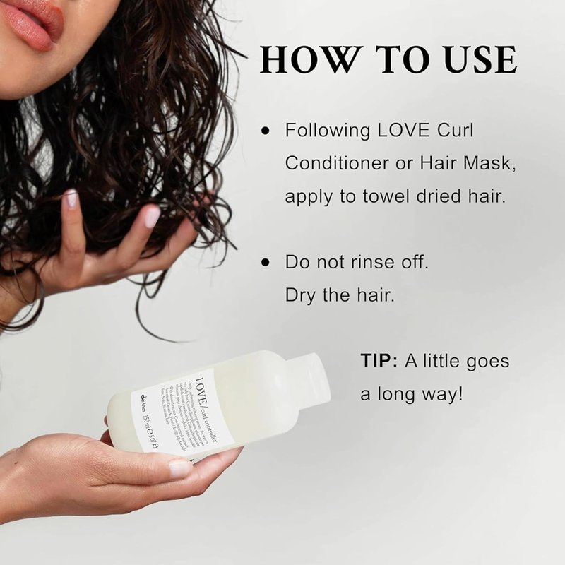 Davines LOVE Curl Controller - Anti-Frizz Cream for Wavy & Curly Hair | Defines Texture, 5.07 Fl Oz