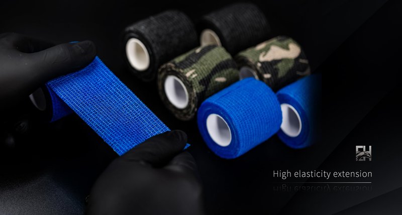 EH Tattoo Grip Tape 24Pcs Self-adhesive Bandage Cohesive Elastic Wrap for Tattoo Pen Machine Accessories