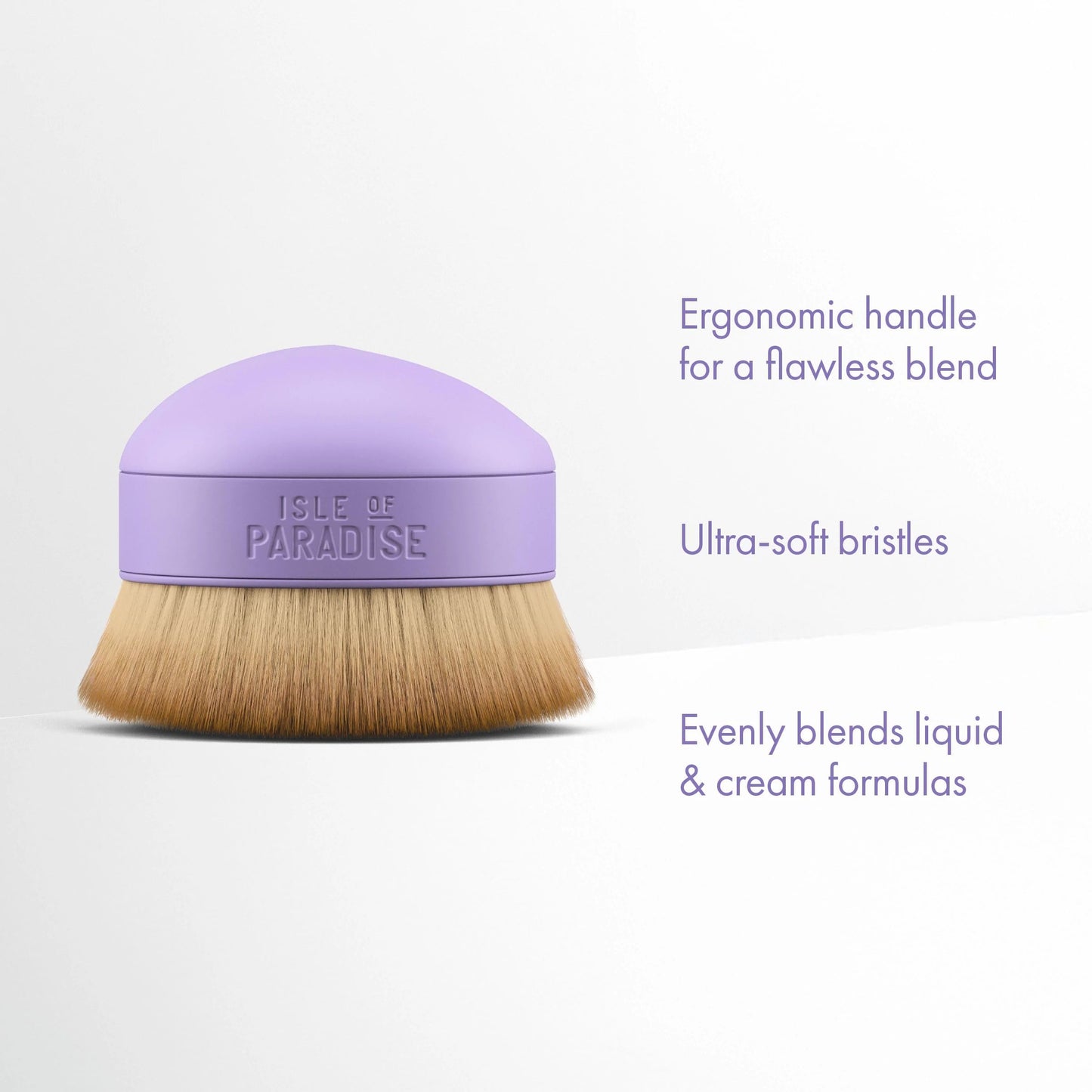 Isle of Paradise Shape and Glow Self Tan Blending Brush, Palm Sized Streak Free Applicator for Face and Body, Self Tanner Brush With Soft Vegan Bristles, 1 Count