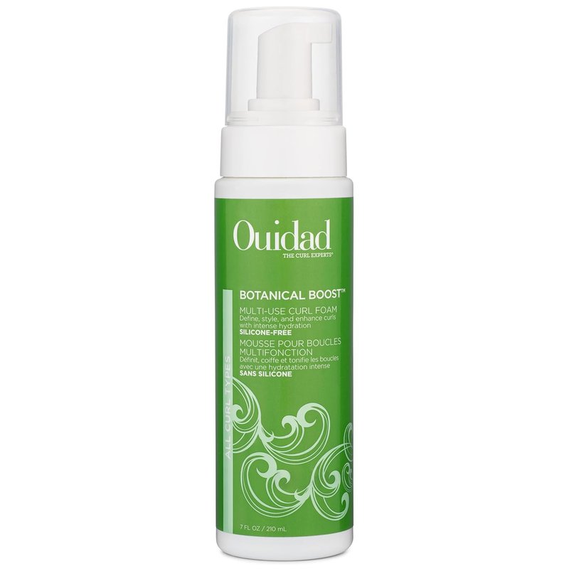 Ouidad Botanical Boost Mousse - Lightweight Curl Enhancer for Curly Hair | 7 fl oz, No Sulfates or Parabens