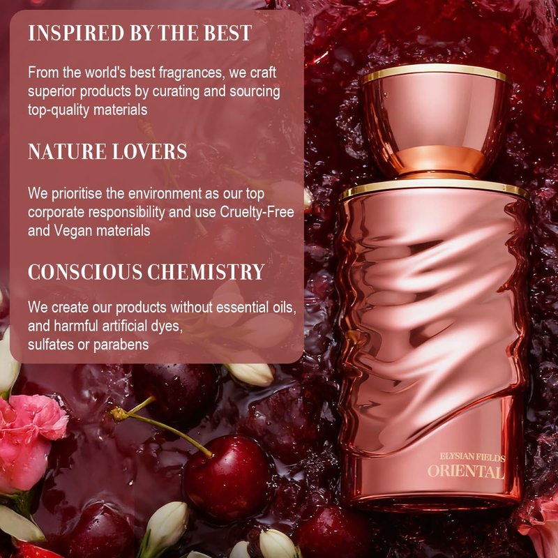 QAWAFI Elysian Fields - Oriental Eau De Parfum Inspired by T.Ford Lost Cherry, Long-Lasting Fragrance Perfume for Women & Men - Spray 100ml | 3.4 fl. oz