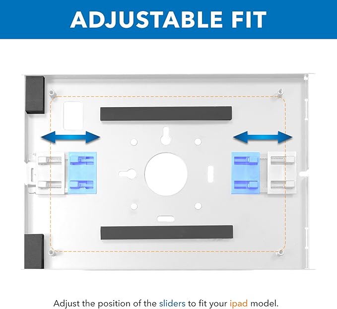 Mount-It! Anti-Theft iPad Floor Stand Kiosk, Locking Tablet Floor Stand for iPad Gen 7–11 & A16, Air & Pro (10.2"–11"), Commercial Kiosk for Retail, Lobby & Trade Show, White