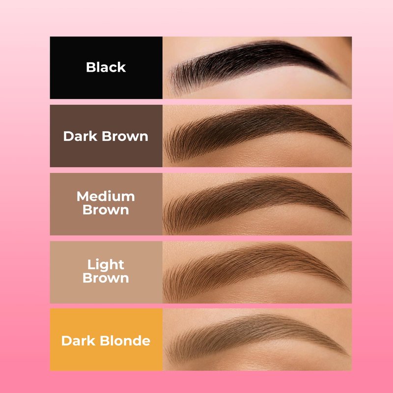 MENELA Eyebrow Henna Tint Kit – Dark Brown – Up to 60 Applications, DIY & For Professional Use, 2.5g Henna + 15ml Fixer, Bamboo Extract, Easy At-Home Brows, Ammonia-Free, Vegan