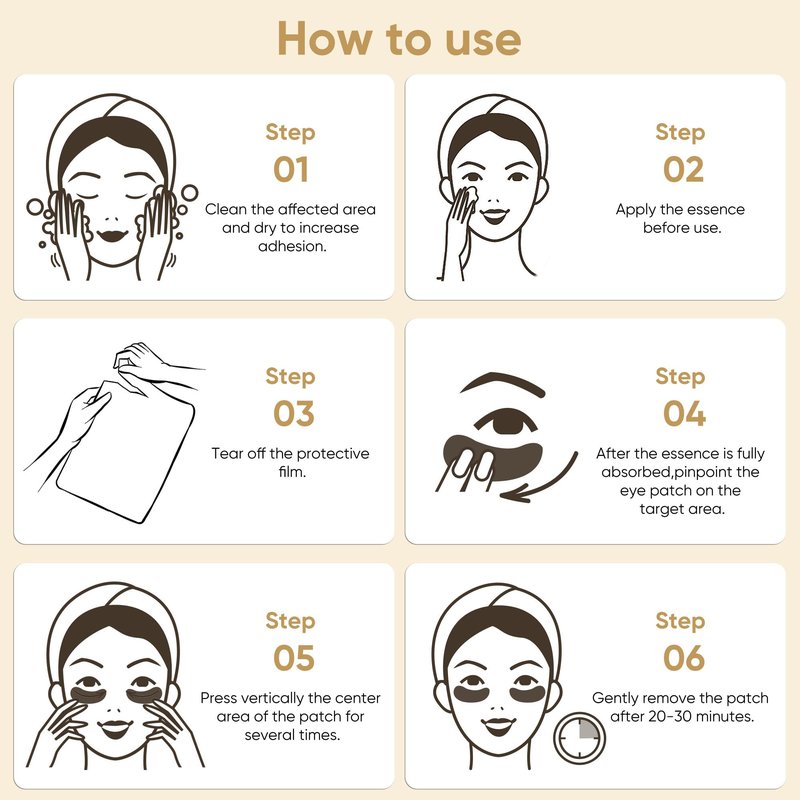 Bukamkom 200Pcs/100 Pair Under Eye Patches Gold for Dark Circles, Puffy Eyes, and Wrinkles, 24K Gold Eye Mask for Face, Eye Cream for Men and Women