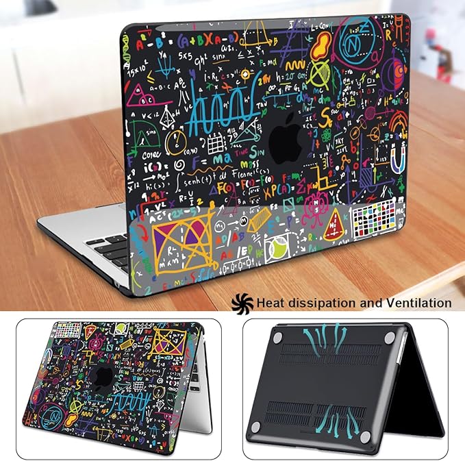 LCMOCICO for MacBook Air 13 Inch Case 2026 2025 2024 2023 2022 Release M5 A3449 M4 A3240 M3 A3113 M2 A2681, Scratch Resistant Plastic Hard Shell Case for MacBook Air 13.6 M5, Abundant Formula1